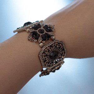 Victorian Gothic Antiqued Bracelet